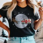 Ambulance Christmas Sleigh T-Shirt - Image 2