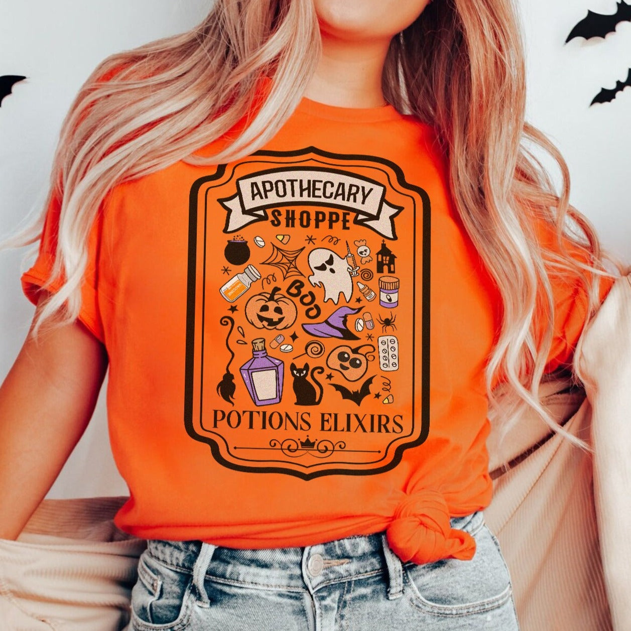 apothecaryshoppeorange Apothecary Shoppe T-Shirt - Image 3