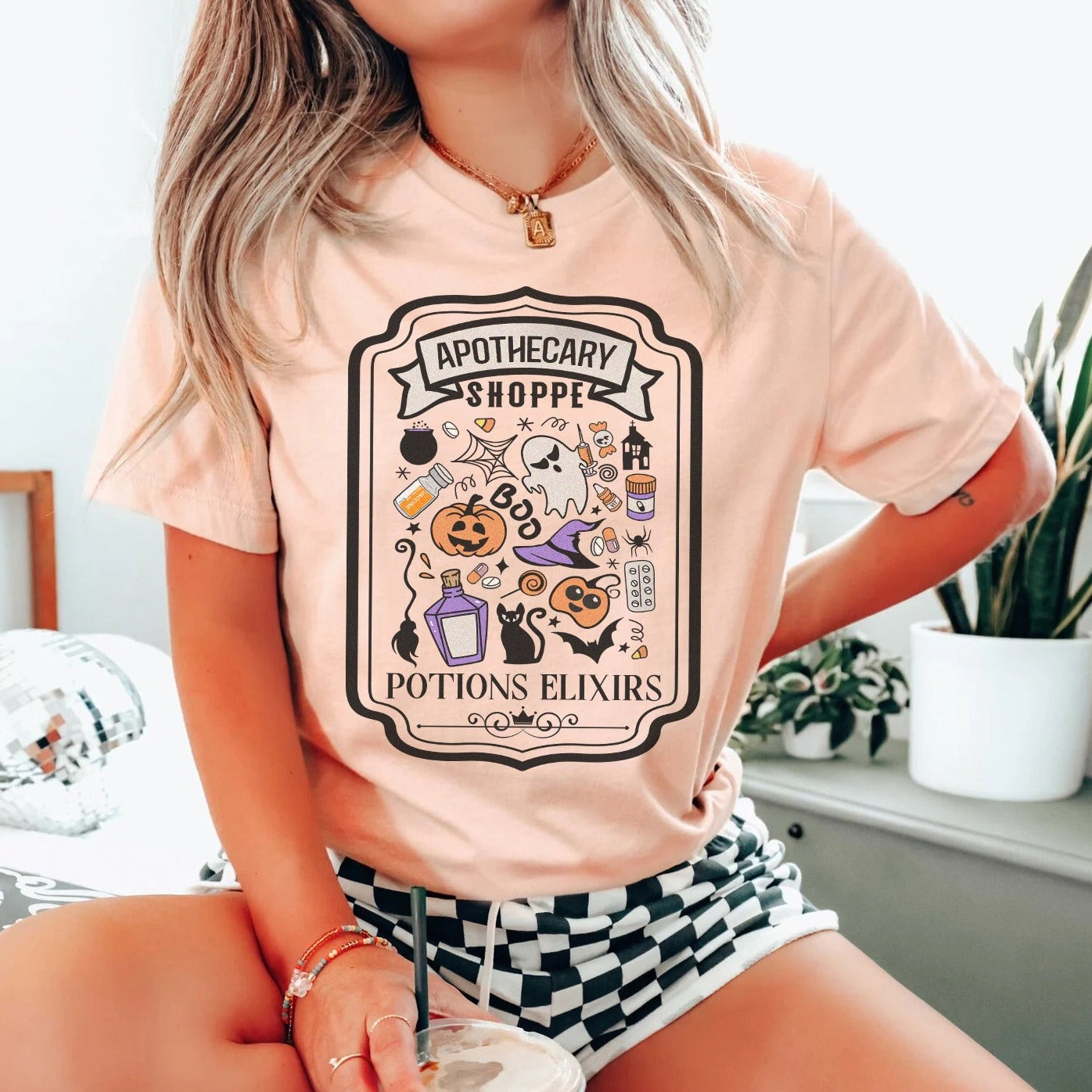 apothecaryshoppepeach Apothecary Shoppe T-Shirt - Image 7