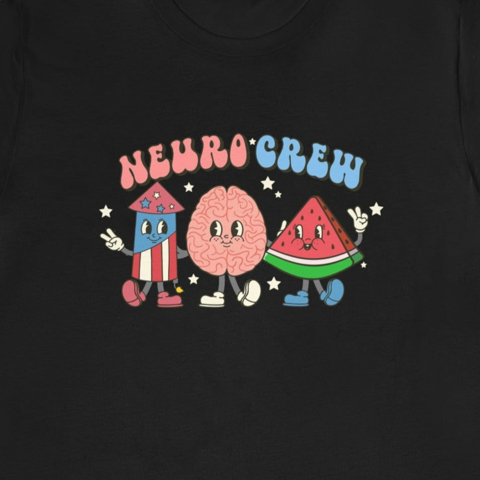 be13e304ba4076c425c2bb1999ca5e70 Retro Neuro Crew July 4th T-Shirt - Image 6