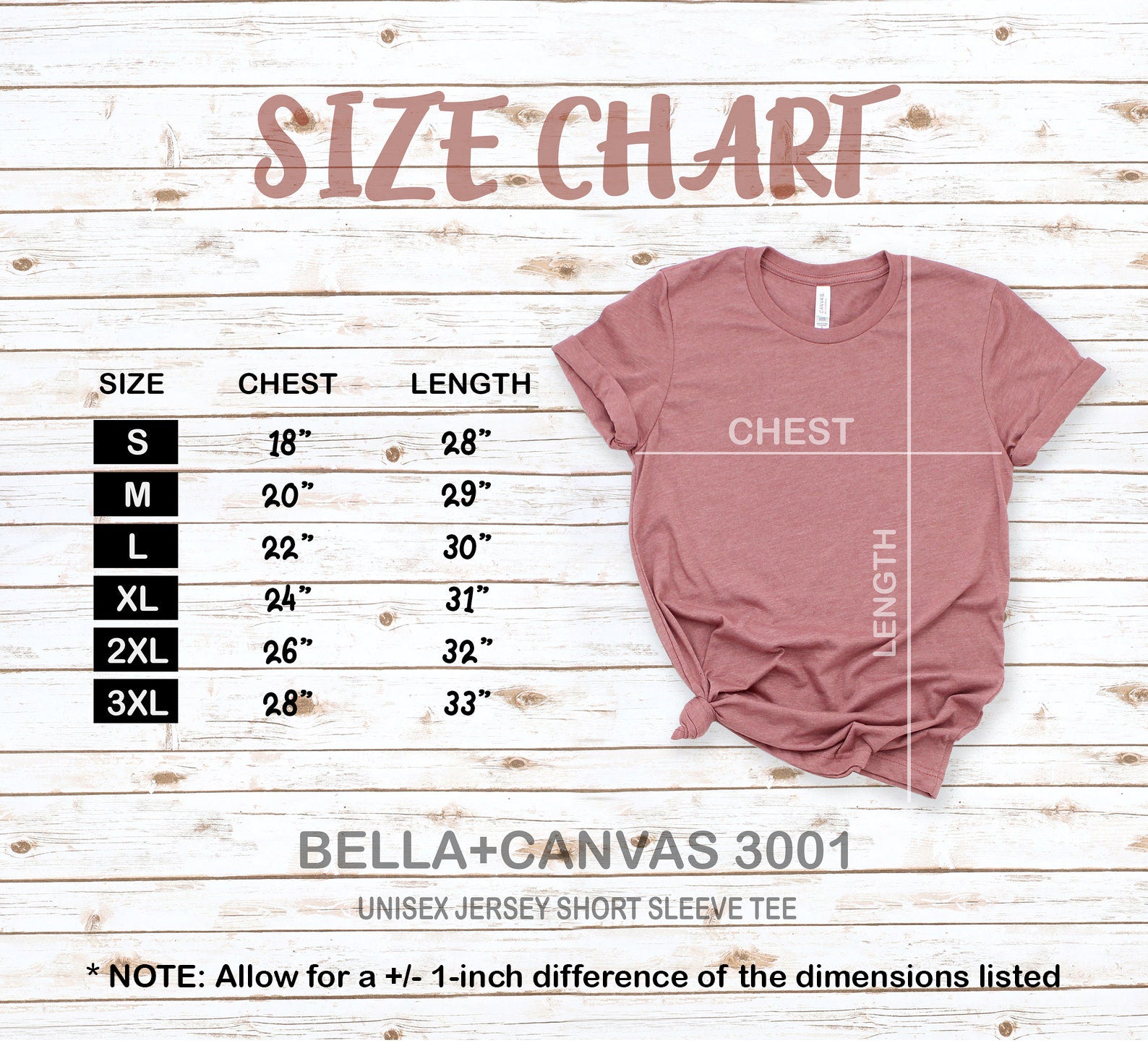 bellacanvas3001sizechart_16869c5c-d727-4955-846a-731191060ee1 Floral Brain Heart Anatomy T-Shirt - Image 11