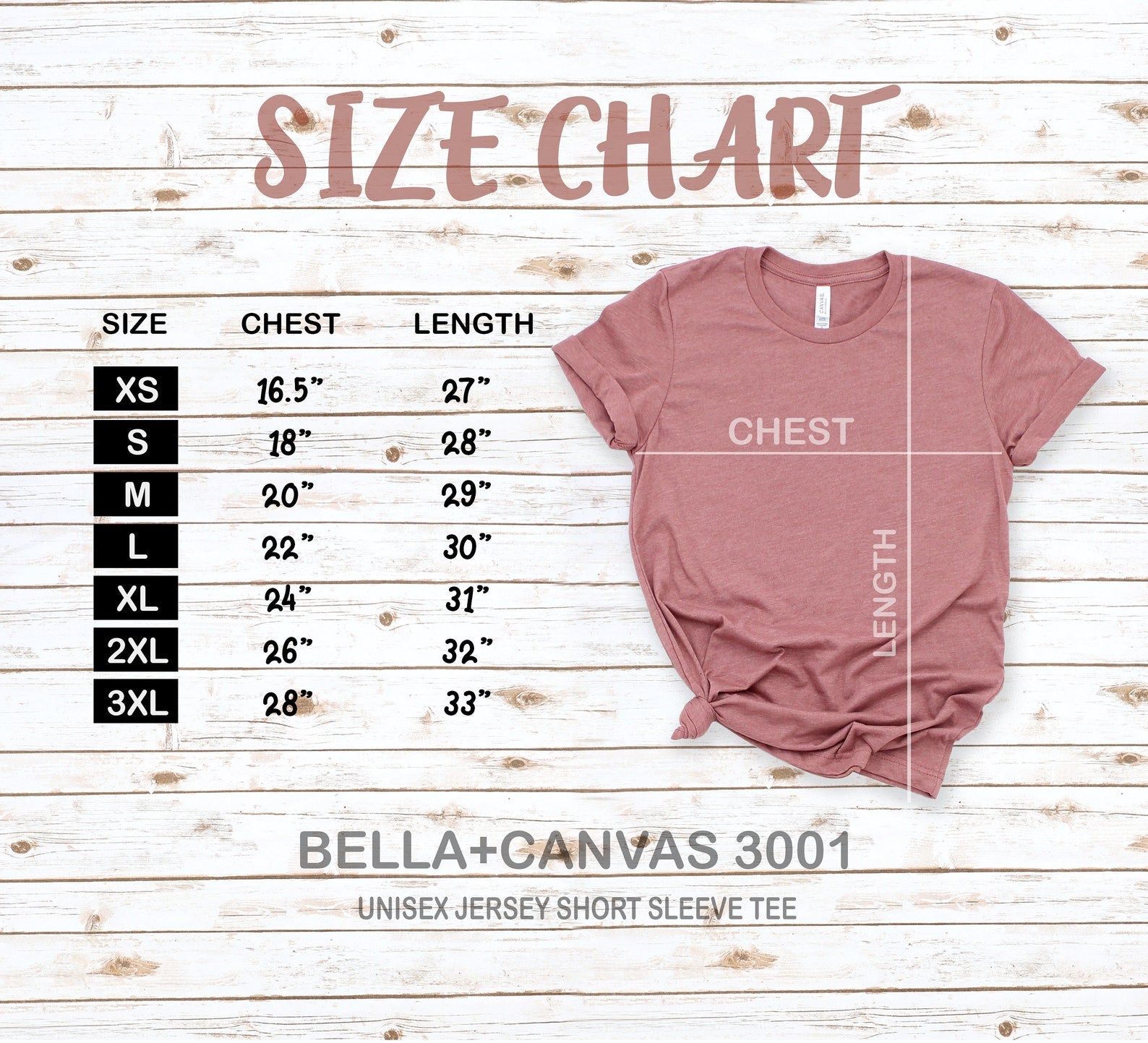 bellacanvas3001sizechart_a05ba4e8-27f7-4f0a-a593-f8cfb34a4a85 CRNA Nurse Anesthetist T-Shirt - Image 9