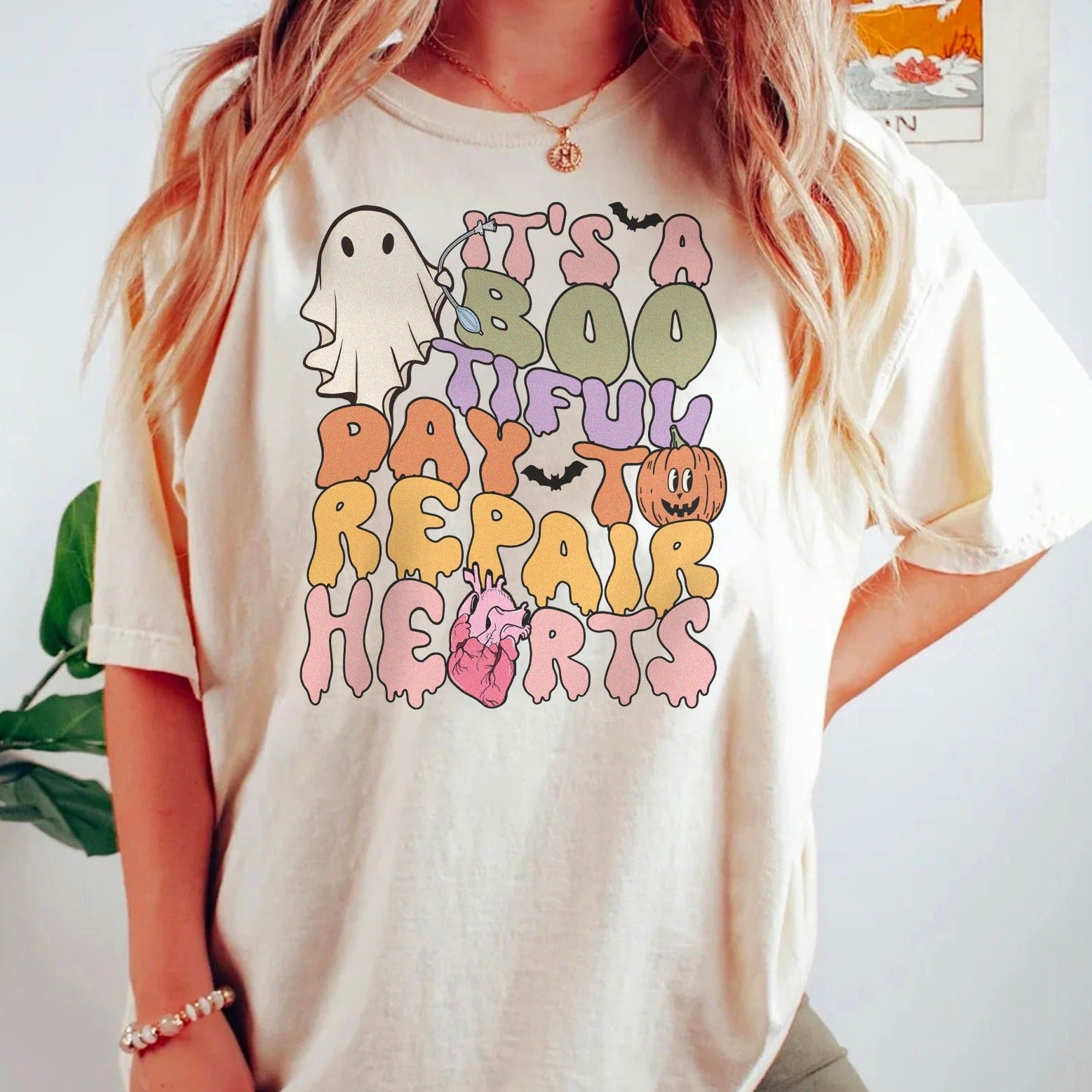 bootifuldaytorepairheartsnatural Bootiful Day to Repair Hearts T-Shirt - Image 4