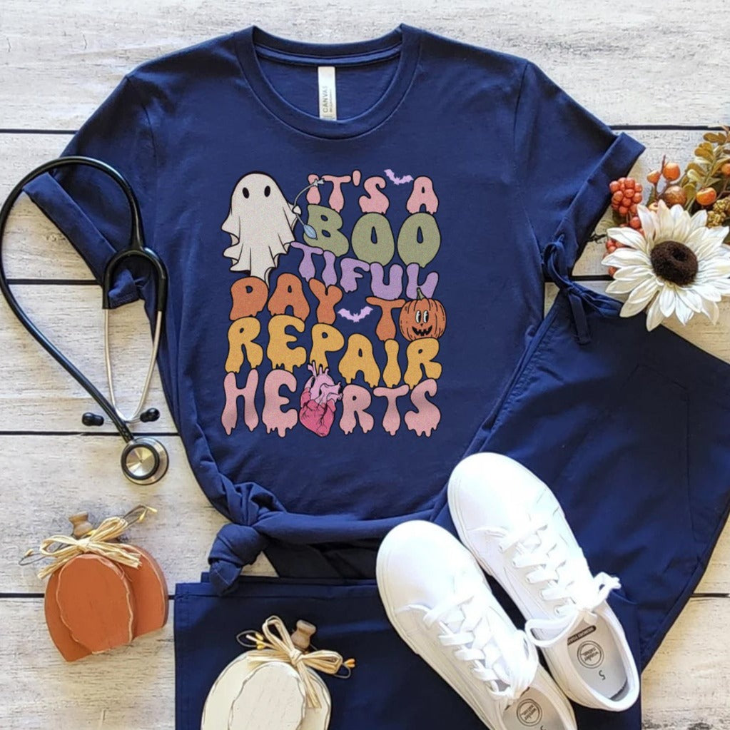 bootifuldaytorepairheartsnavy Bootiful Day to Repair Hearts T-Shirt - Image 5