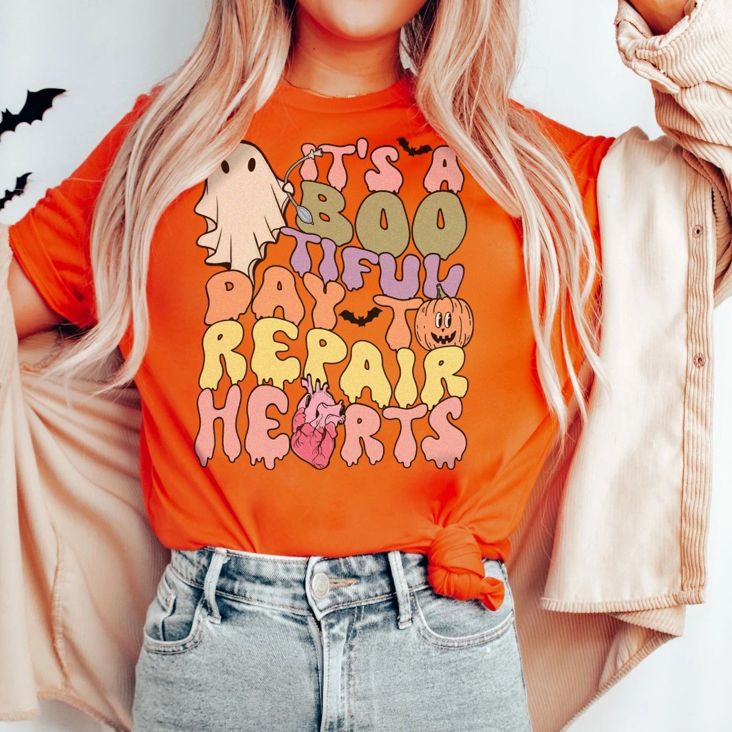 bootifuldaytorepairheartsorange Bootiful Day to Repair Hearts T-Shirt - Image 2