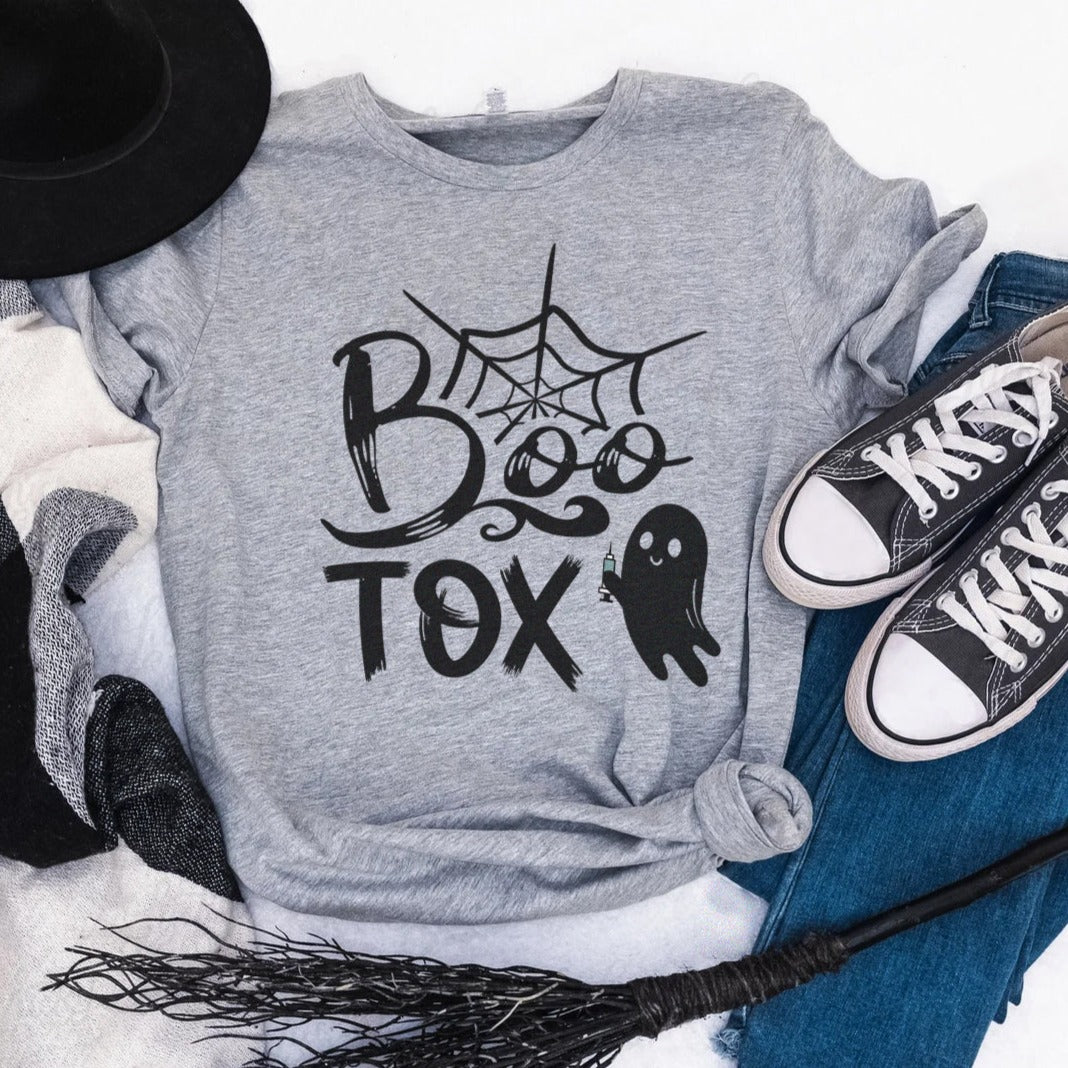 bootoxgray BOO-Tox Halloween T-Shirt - Image 9