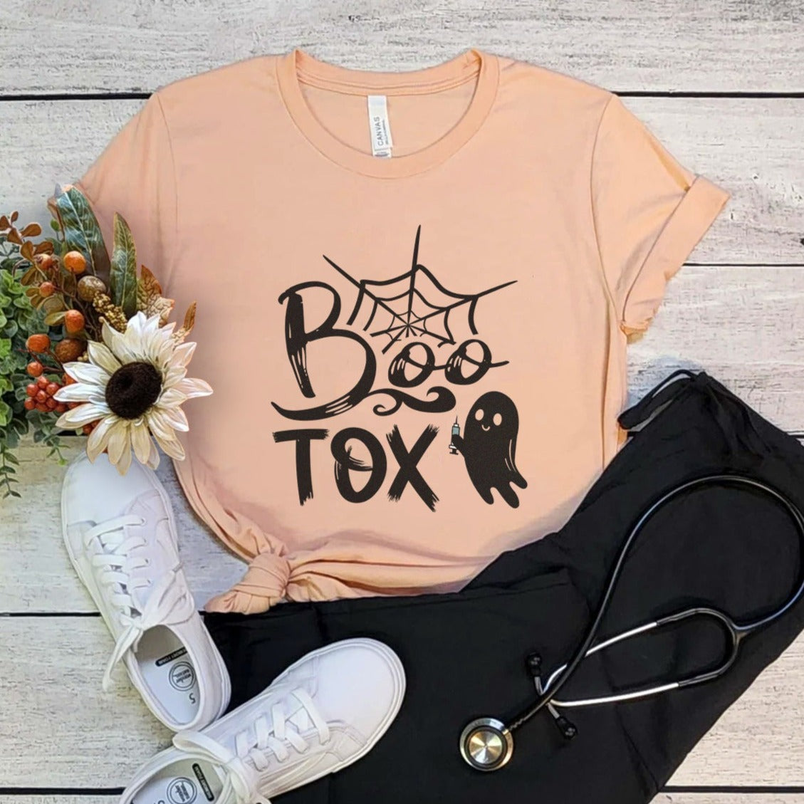 bootoxpeach BOO-Tox Halloween T-Shirt - Image 8