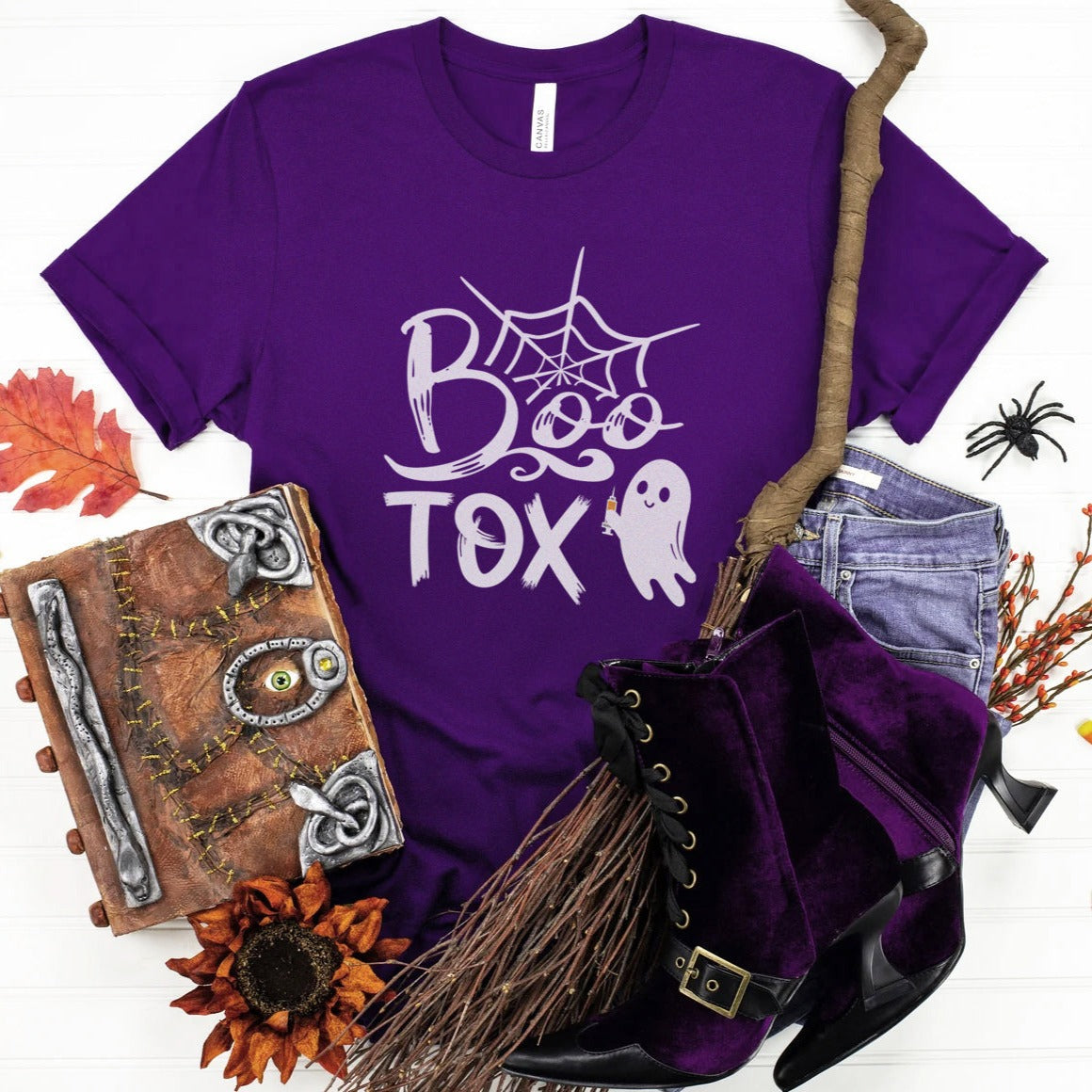 bootoxpurple BOO-Tox Halloween T-Shirt - Image 7