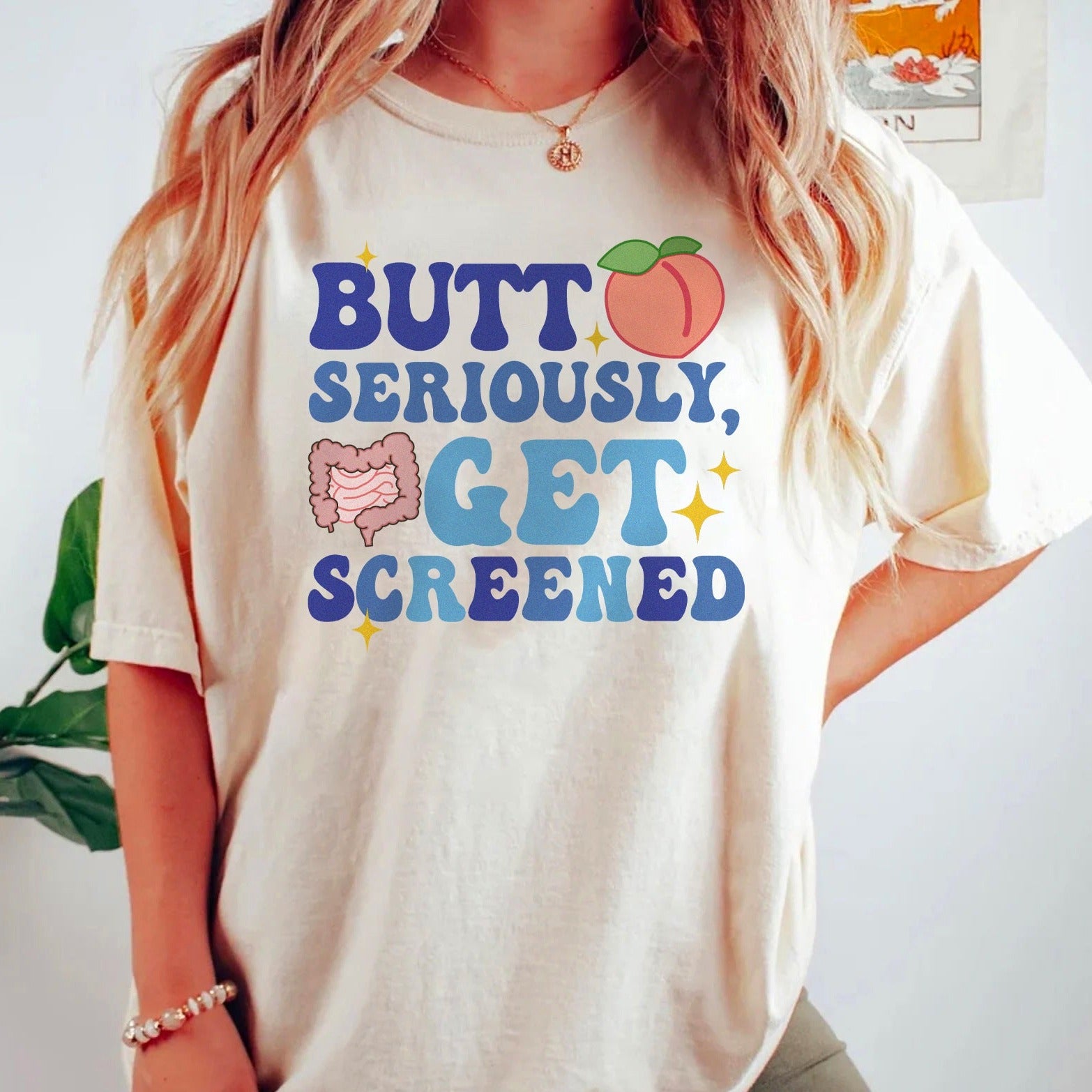 buttseriouslynatural Butt Seriously, Get Screened T-Shirt - Image 4