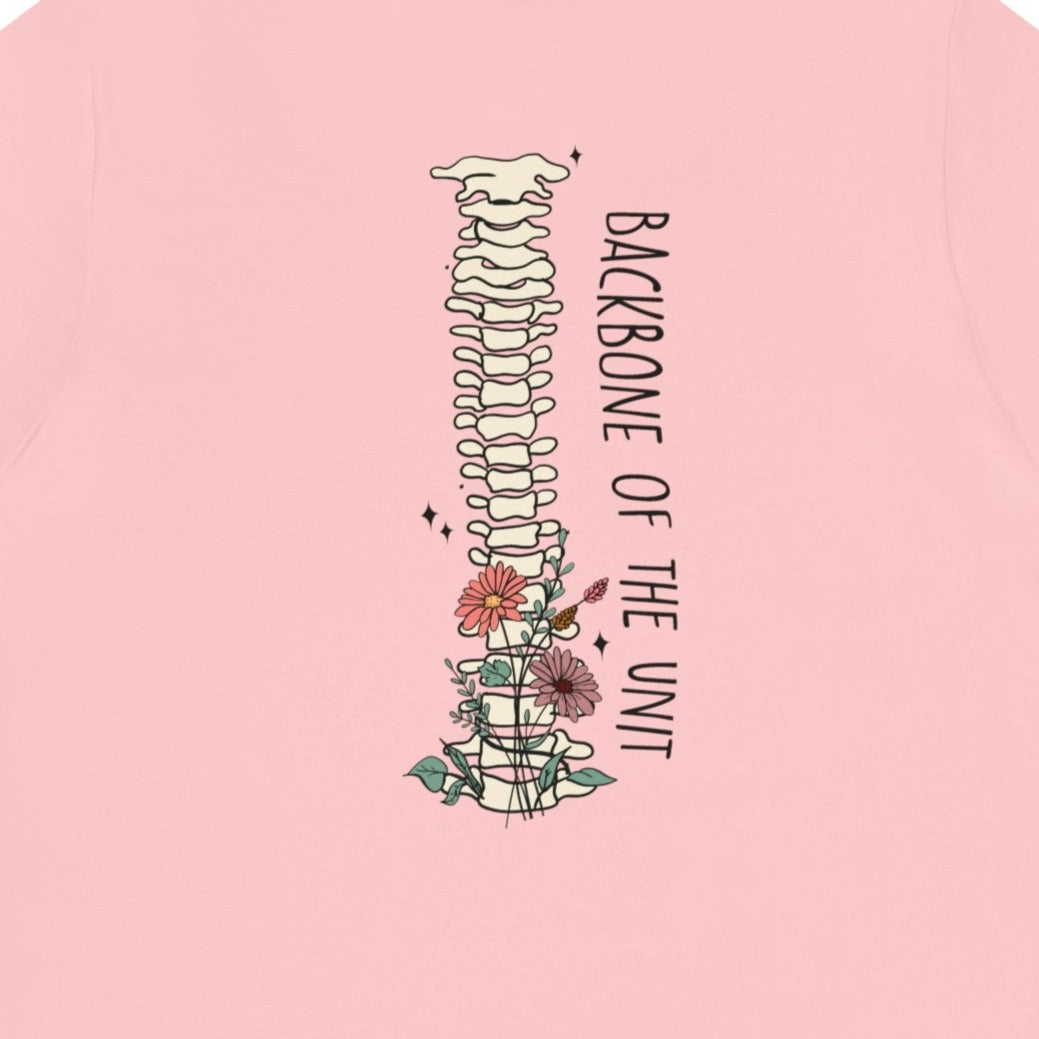 c5c69e28b1c72f3d6b1f67374531084b Backbone of the Unit T-Shirt (with Front Text) - Image 4