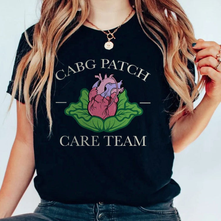 cabgpatchblack CABG Patch Care Team T-Shirt - Image 2