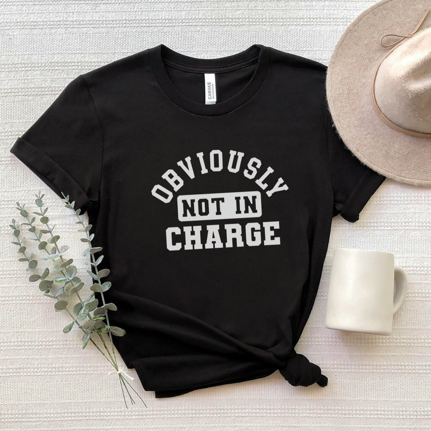 chargeblack Obviously Not in Charge T-Shirt - Image 2