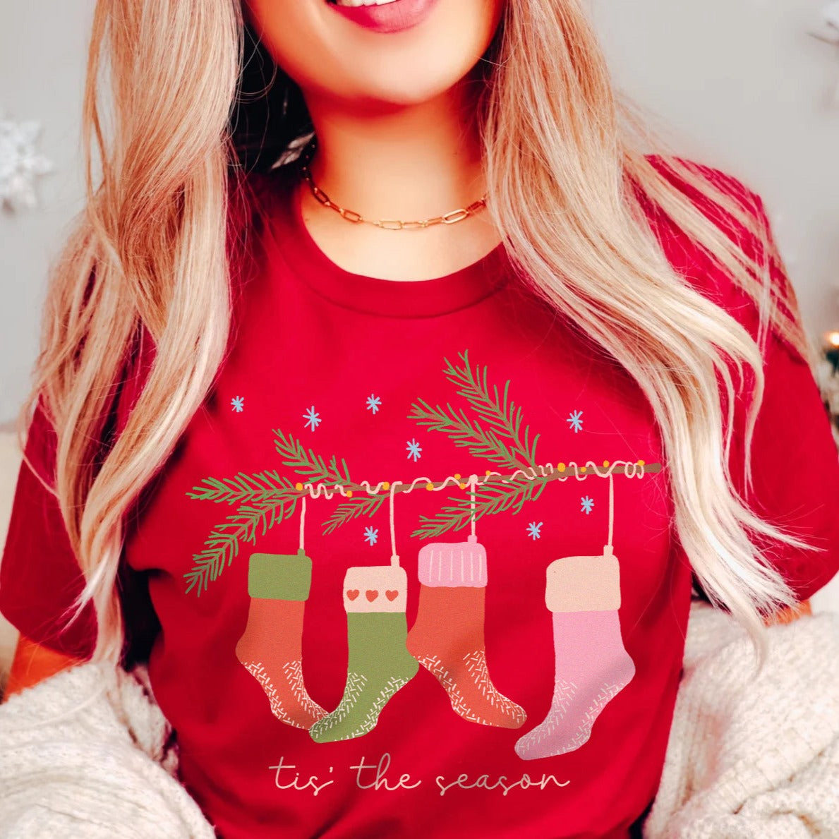 christmashospitalsockred Christmas Hospital Socks T-Shirt - Image 2
