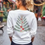 Christmas Tree Spine (Back Design) Sweatshirt
