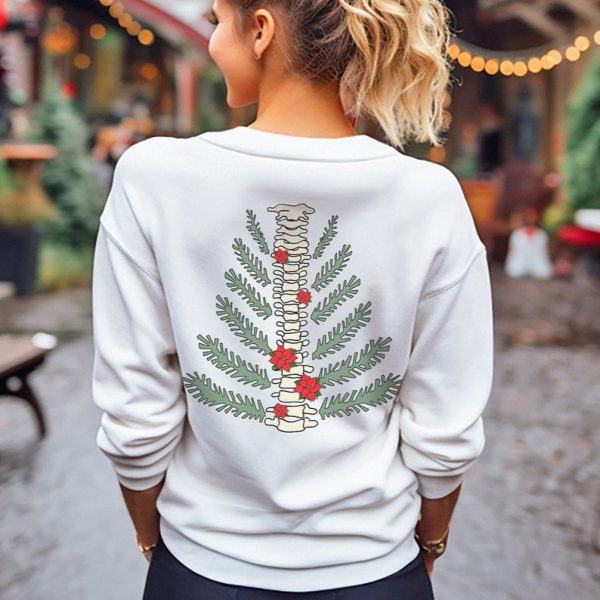 Christmas Tree Spine (Back Design) Sweatshirt