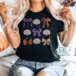 Bows & Brains Halloween T-Shirt - Image 3