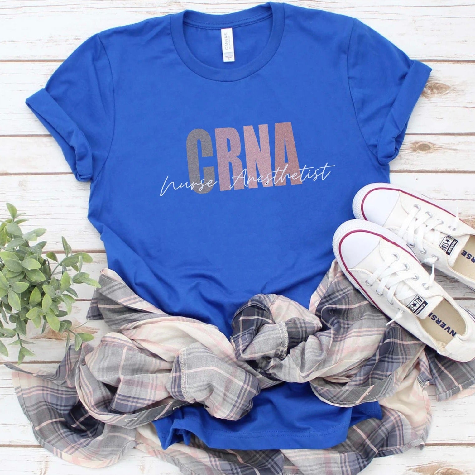 crnaroyal CRNA Nurse Anesthetist T-Shirt - Image 3