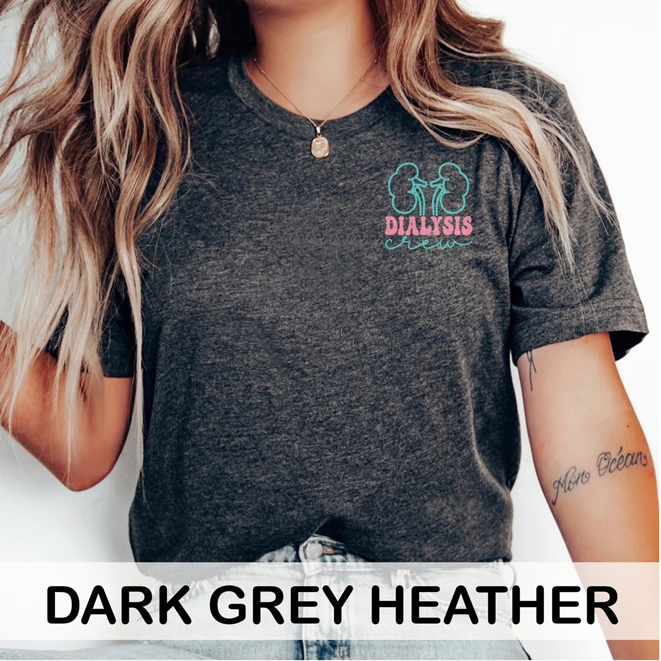 dialysiscrewcolors Beautiful Day to Remove Toxins (with front text) T-Shirt - Image 4
