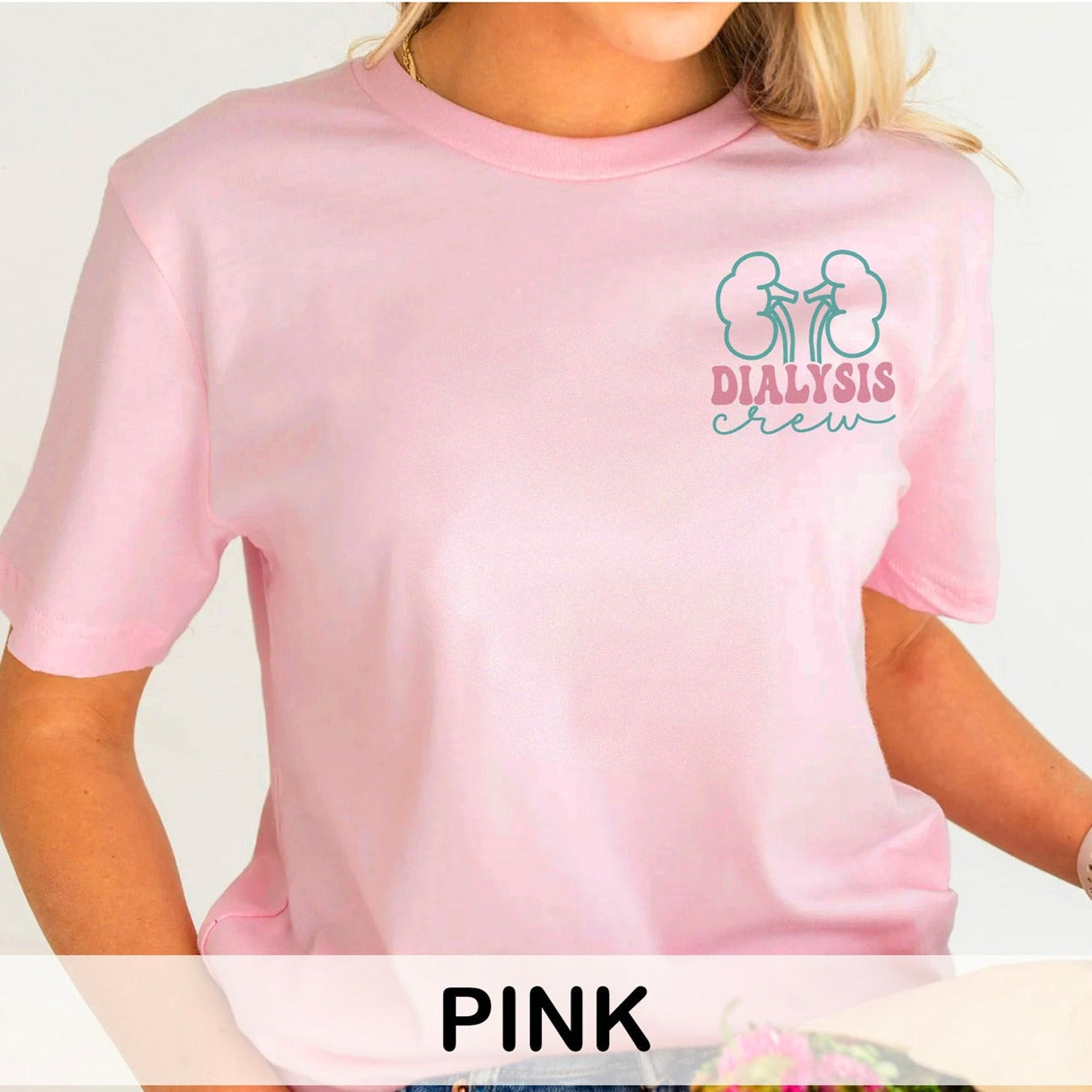 dialysiscrewcolors_ba66e96c-22f8-405c-b773-4a7e9d056d14 Beautiful Day to Remove Toxins (with front text) T-Shirt - Image 9