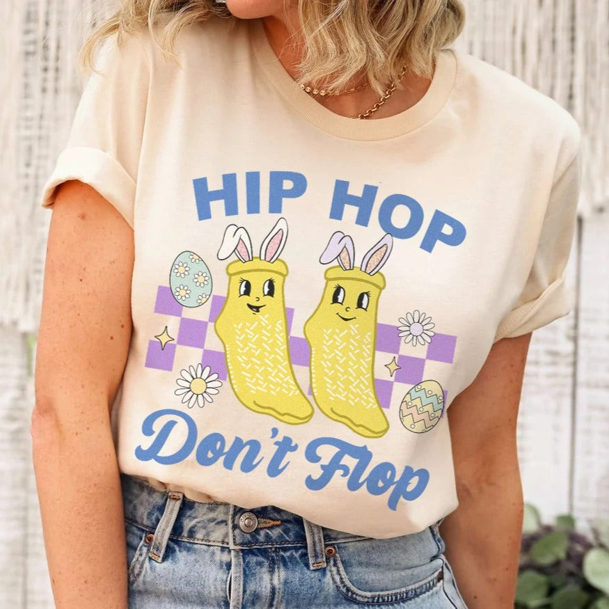 don_tflopnatural Hip Hop Don't Flop T-Shirt - Image 2