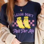 Don't Fall For Me Yellow Grippy Socks T-Shirt - Image 5