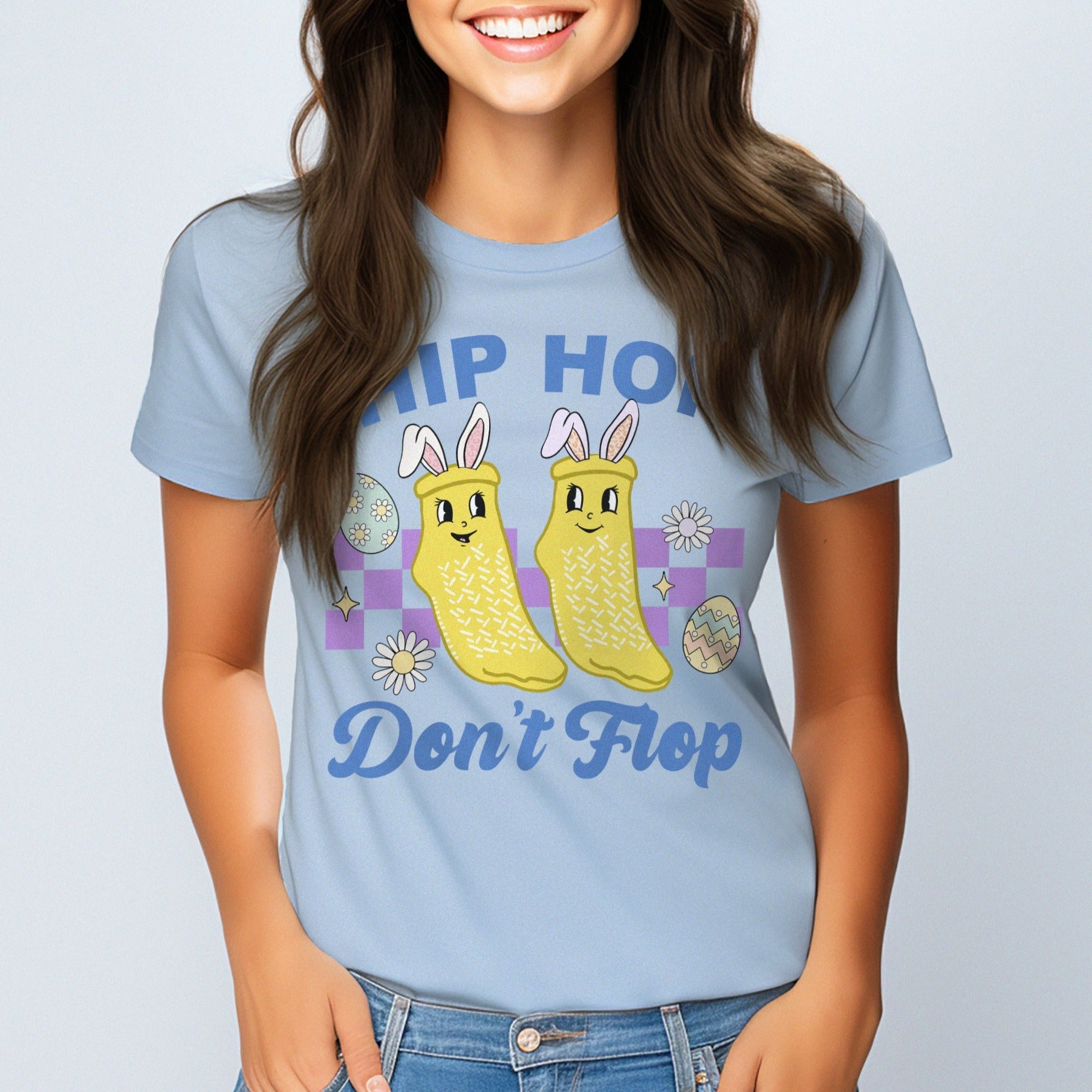 dontfloplightblue Hip Hop Don't Flop T-Shirt - Image 8