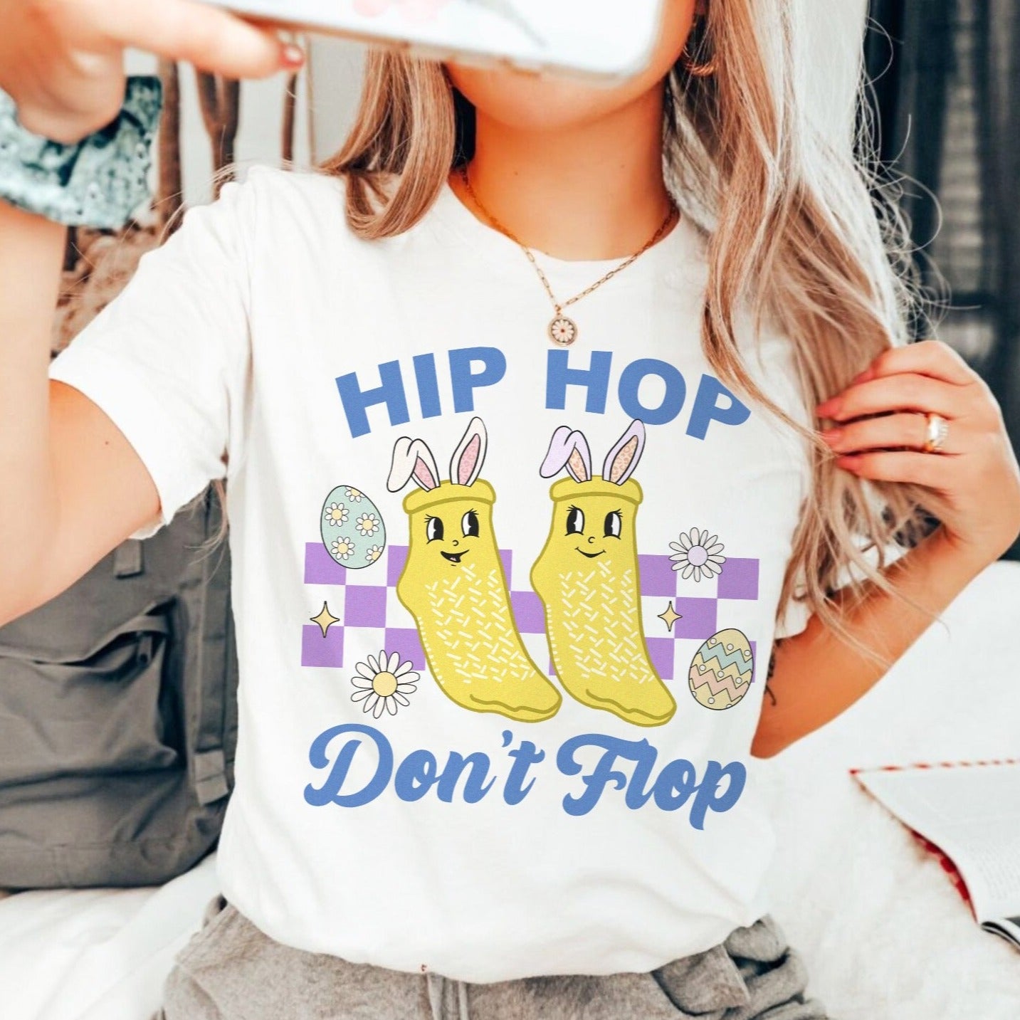 dontflopwhite Hip Hop Don't Flop T-Shirt - Image 9