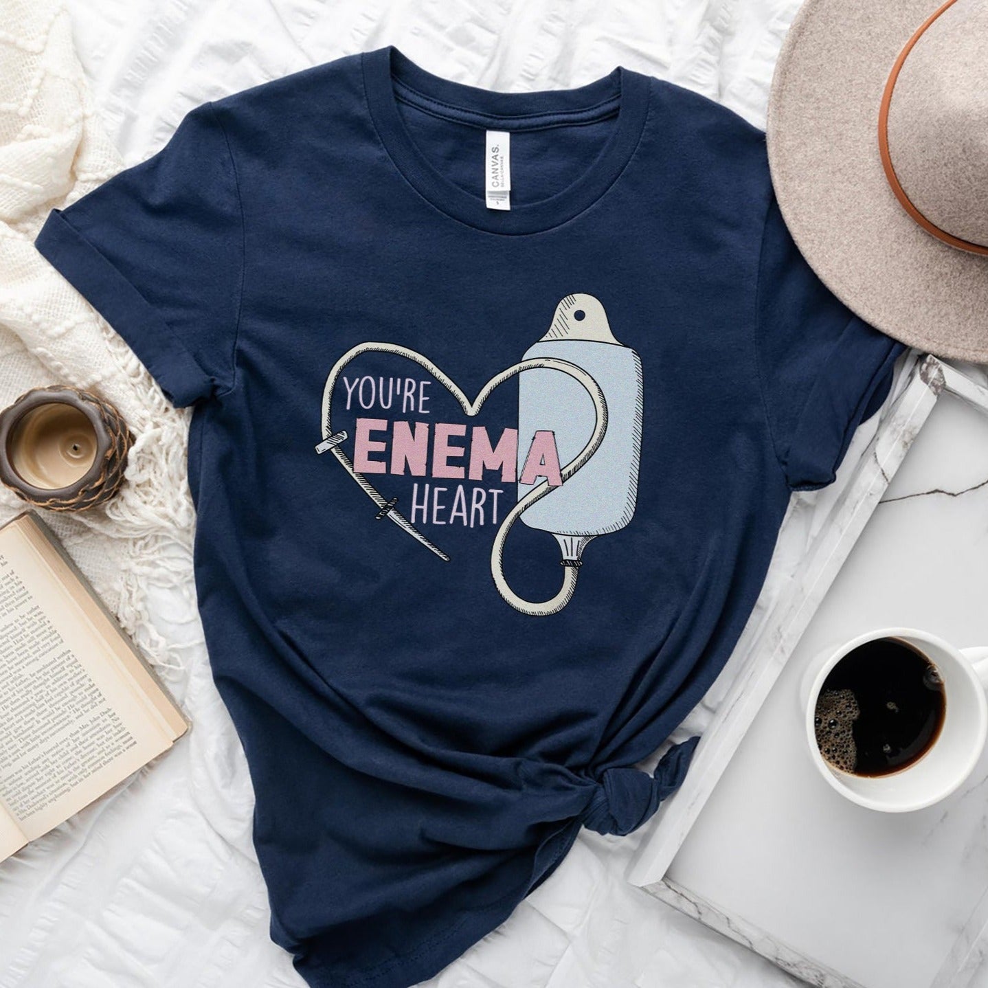 enemaheartnavy You're Enema Heart T-Shirt - Image 8