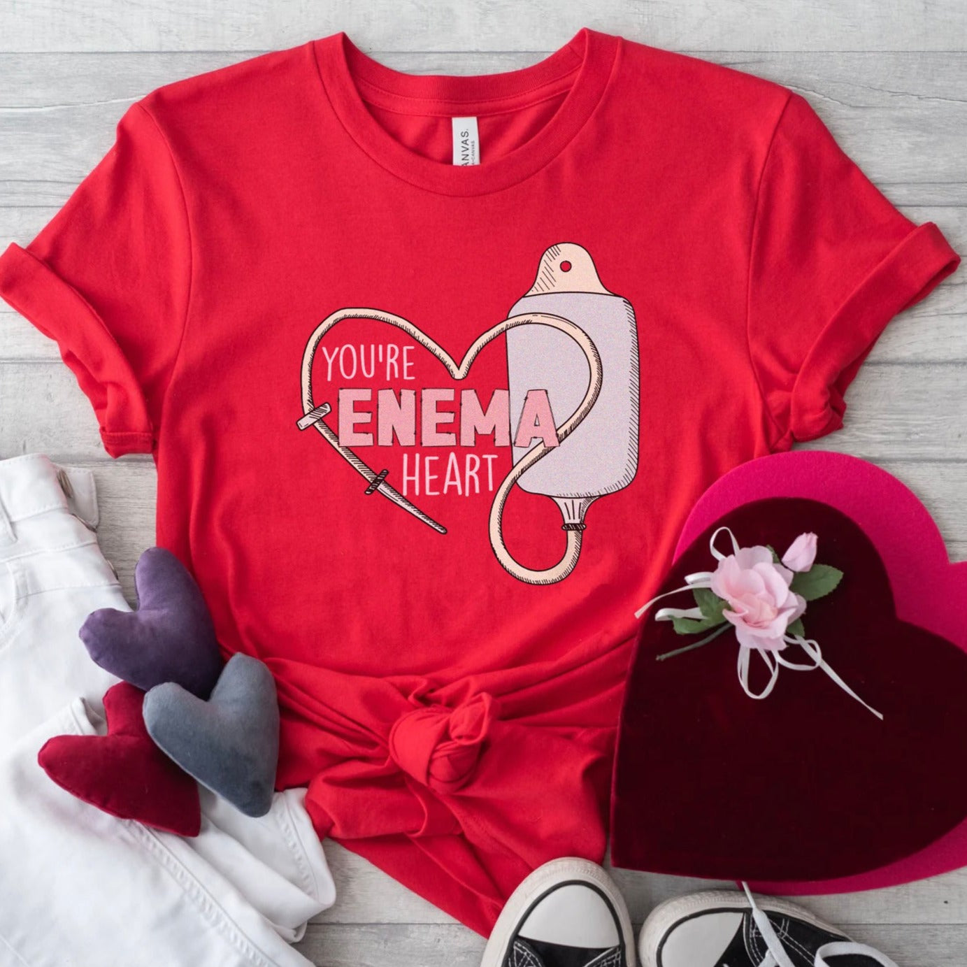 enemaheartred You're Enema Heart T-Shirt - Image 5