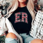 ER Christmas Letterman T-Shirt - Image 3