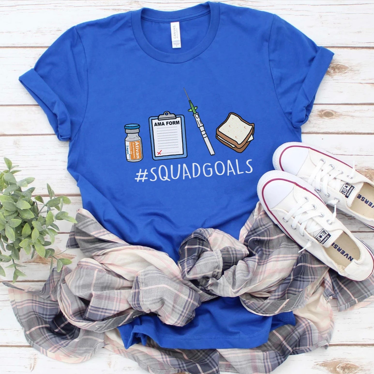 ersquadgoalsroyal ER Squad Goals T-Shirt - Image 8