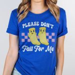 Don't Fall For Me Yellow Grippy Socks T-Shirt - Image 9