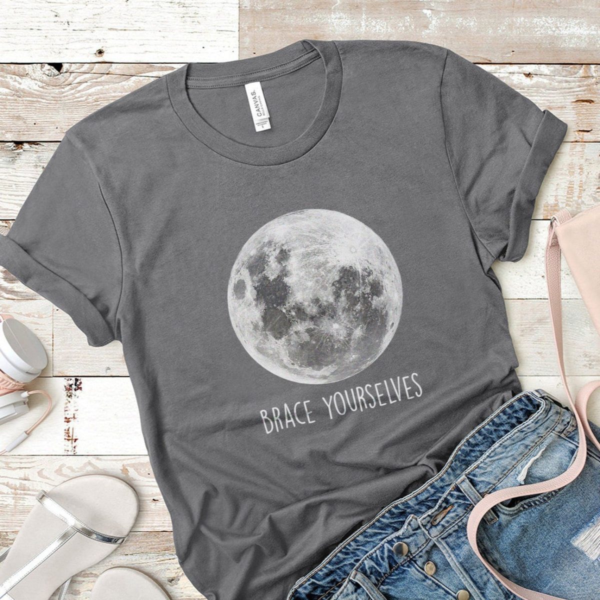 Full Moon Brace Yourselves T-shirt - Image 7