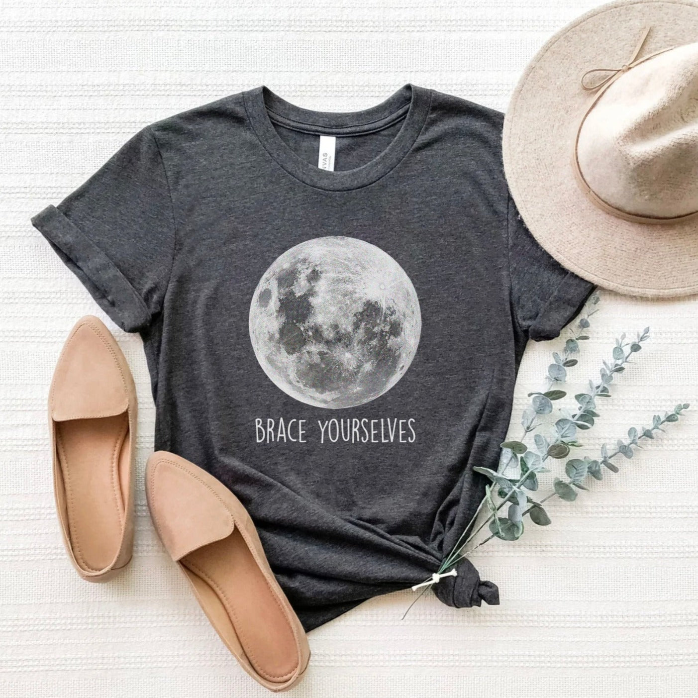 fullmoonbracegray Full Moon Brace Yourselves T-shirt - Image 3