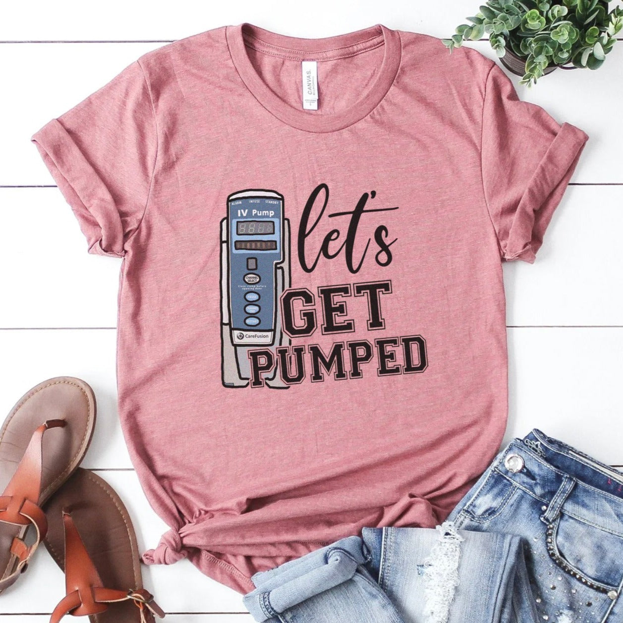 getpumpedmauve Let's Get Pumped T-shirt - Image 5