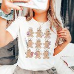 Gingerbread Nurses in a Row T-Shirt - Image 2