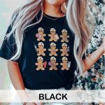 Gingerbread Nurses in a Row T-Shirt - Image 3