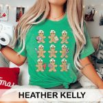 Gingerbread Nurses in a Row T-Shirt - Image 8