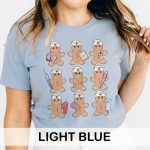 Gingerbread Nurses in a Row T-Shirt - Image 10