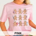 Gingerbread Nurses in a Row T-Shirt - Image 7