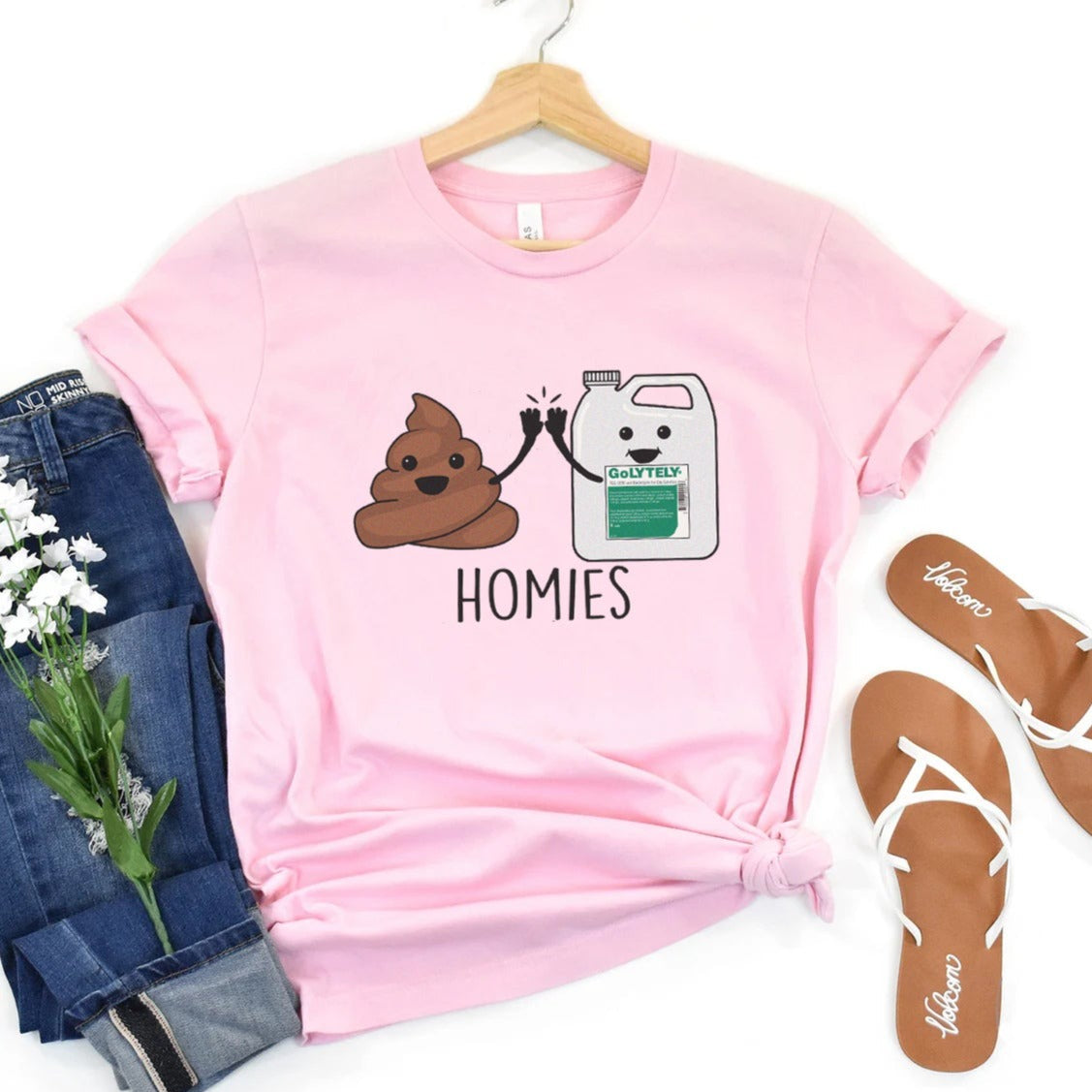 golytelyhomiespink Golytely Homies T-Shirt - Image 3