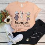 Hangin' with my Ghouls Healthcare Worker T-Shirt - Image 9