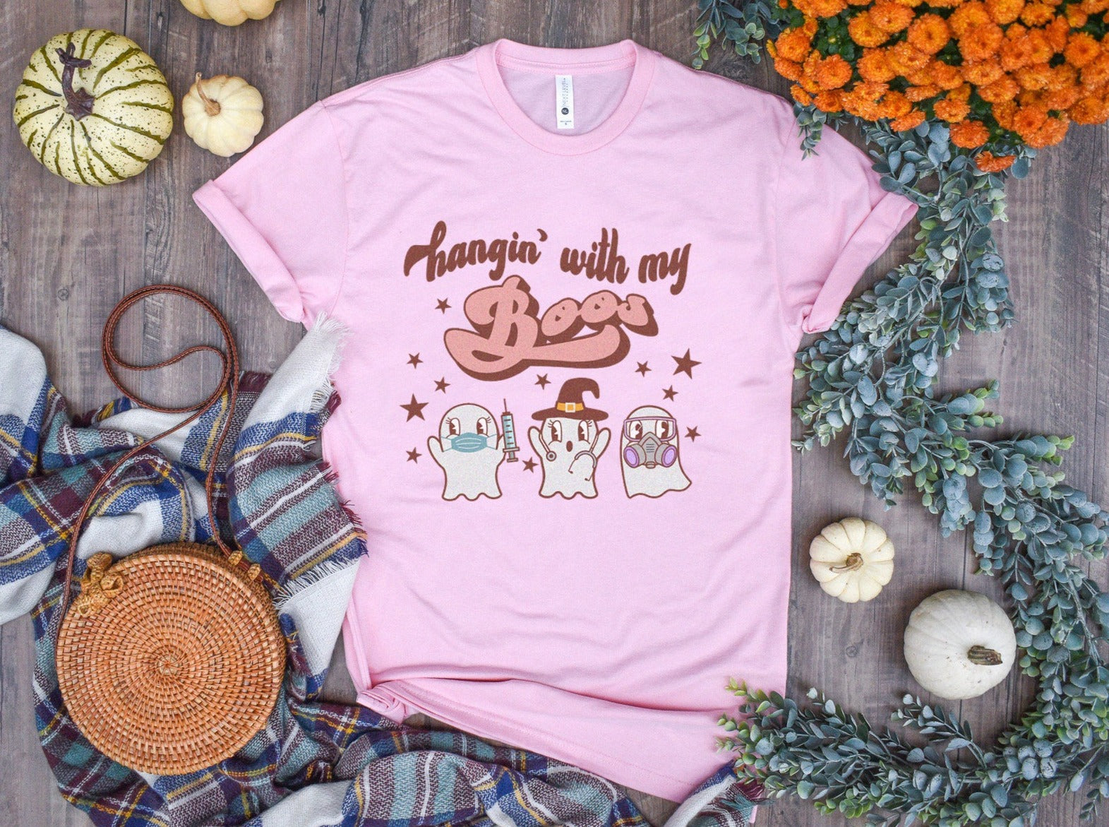 hangingwithmynurseboospink Hangin' with my Boos Healthcare Worker Shirt - Image 8