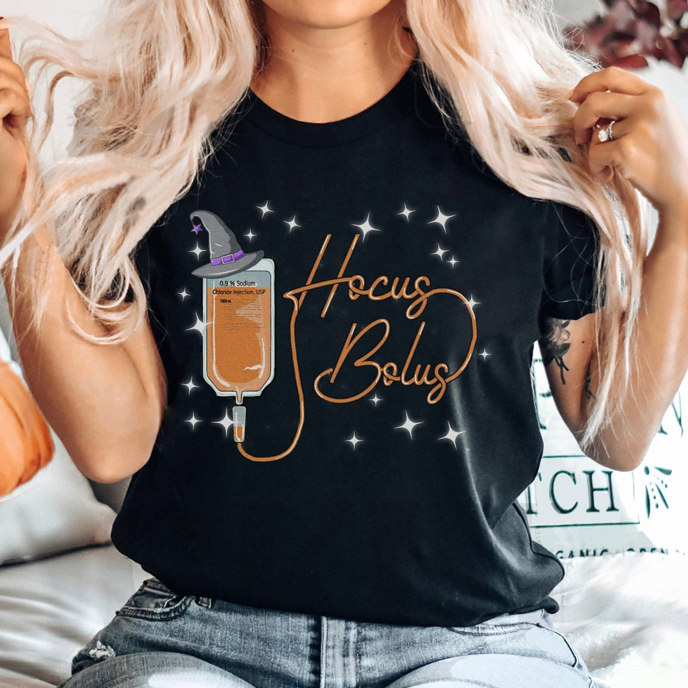 hocusbolusblackcopy Hocus Bolus T-Shirt - Image 1