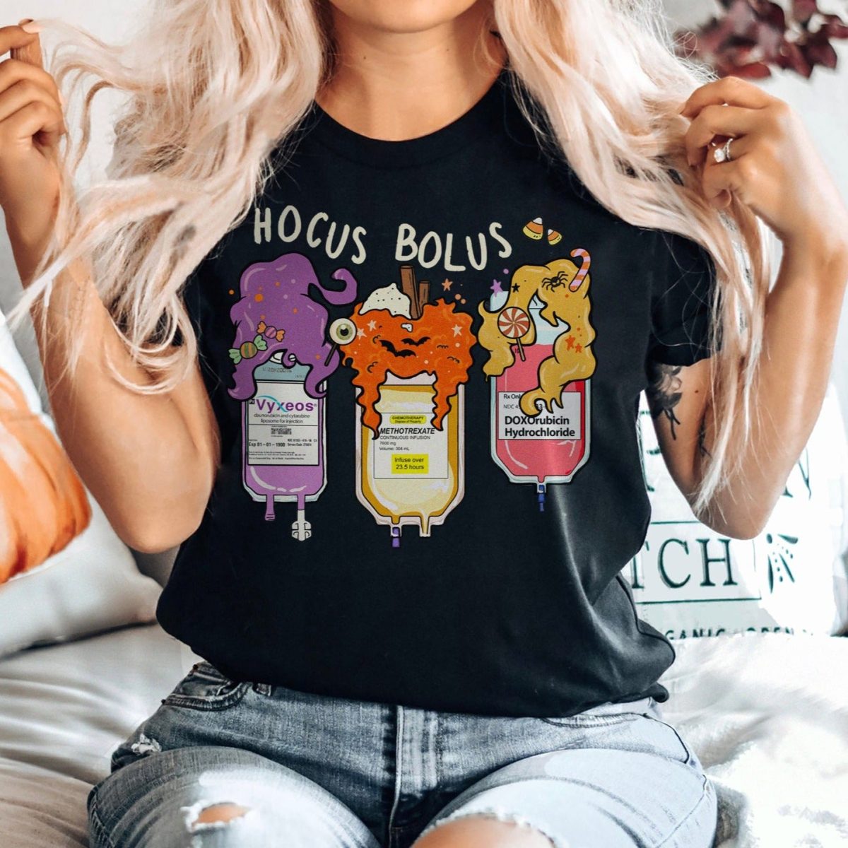Hocus Bolus Trio - Oncology Edition T-Shirt - Image 2