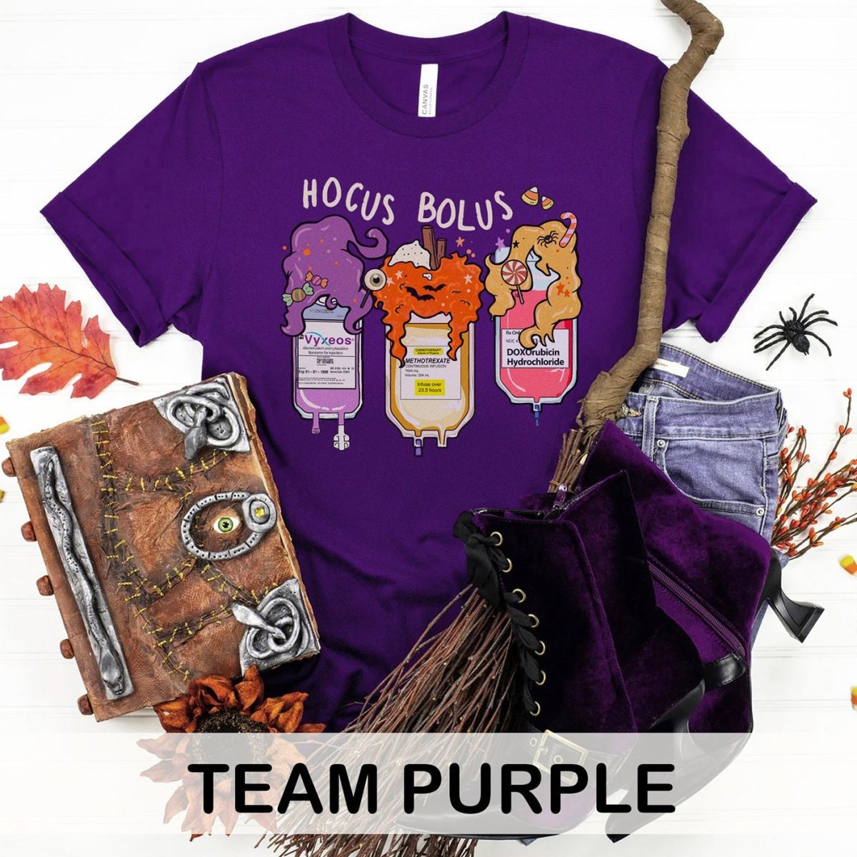 Hocus Bolus Trio - Oncology Edition T-Shirt - Image 6