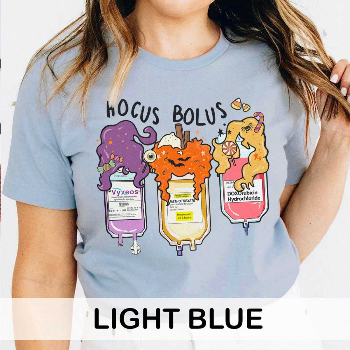 Hocus Bolus Trio - Oncology Edition T-Shirt - Image 11