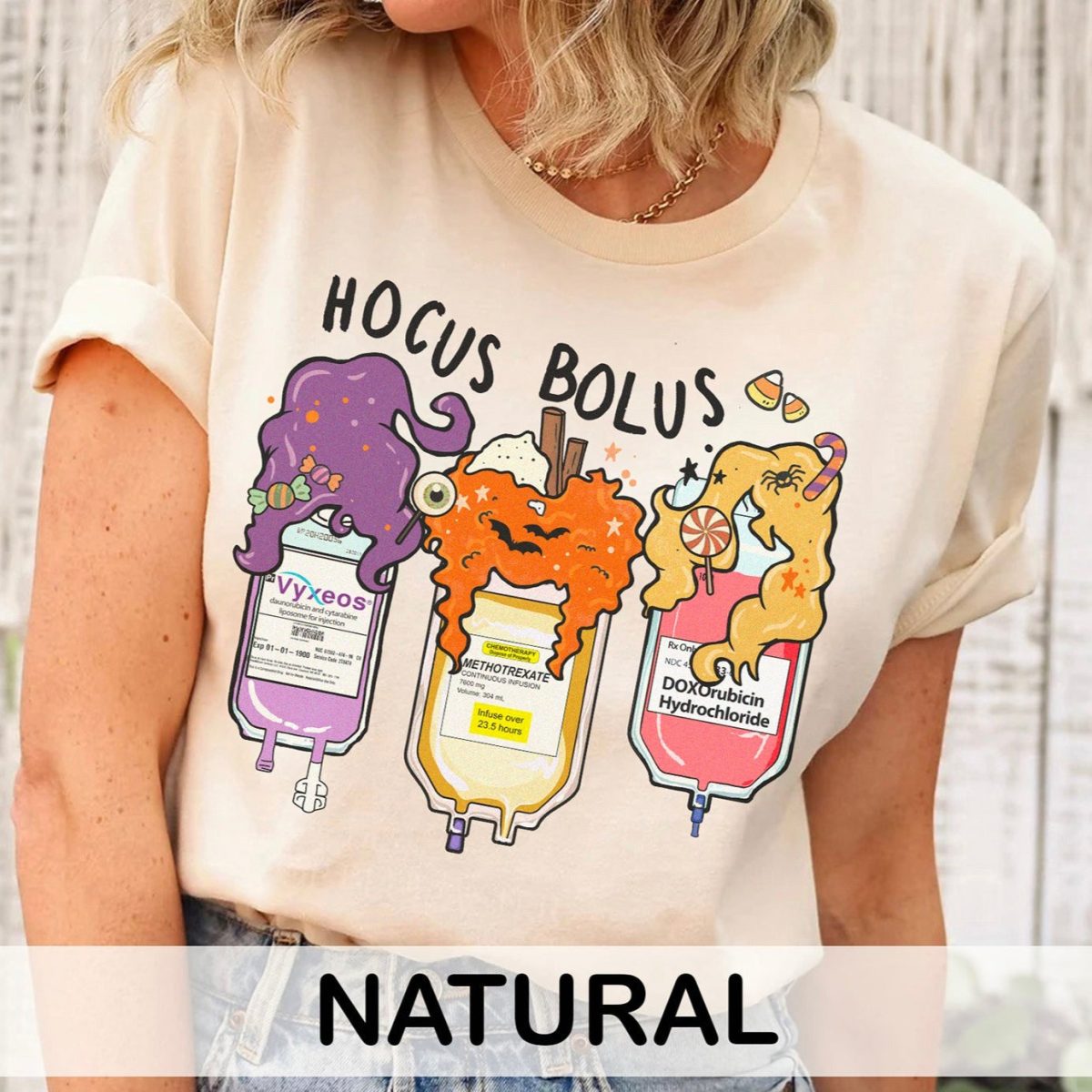 Hocus Bolus Trio - Oncology Edition T-Shirt - Image 5
