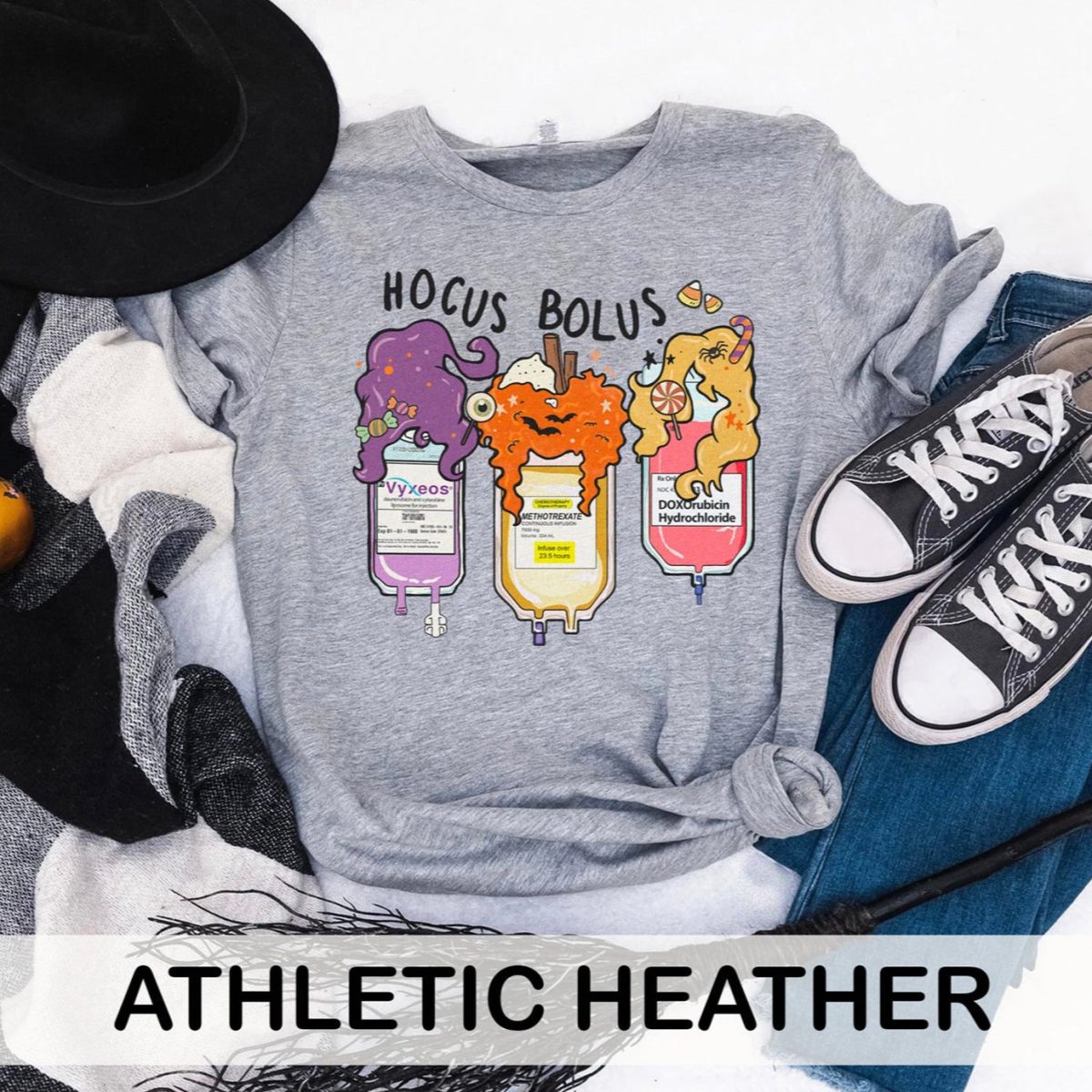 Hocus Bolus Trio - Oncology Edition T-Shirt - Image 12
