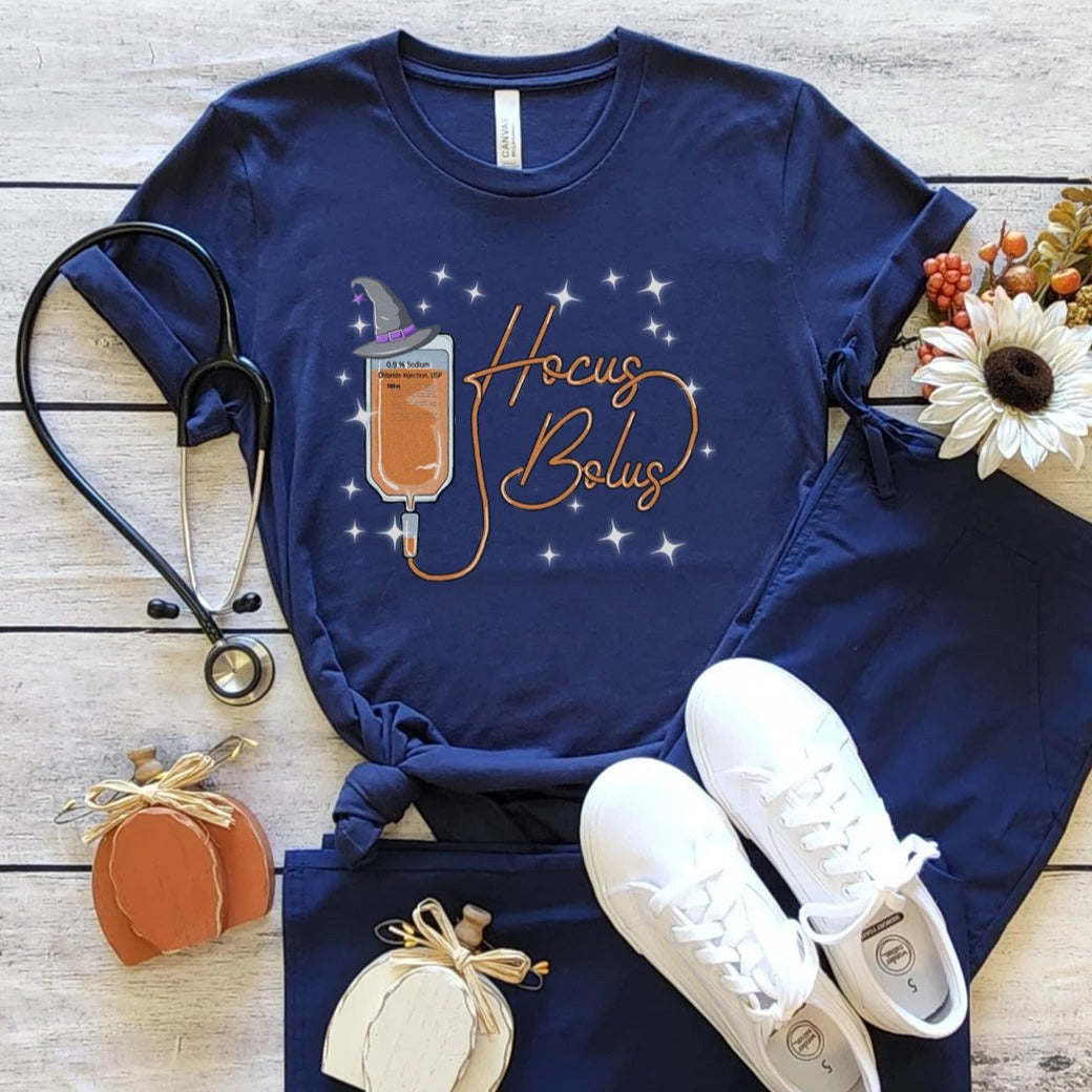 hocusbolusnavycopy Hocus Bolus T-Shirt - Image 6